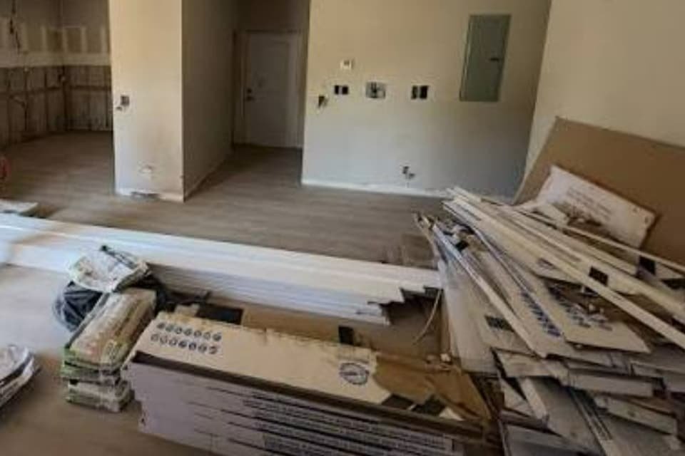 Miami house undergoing renovation with fix and flip hard money financing